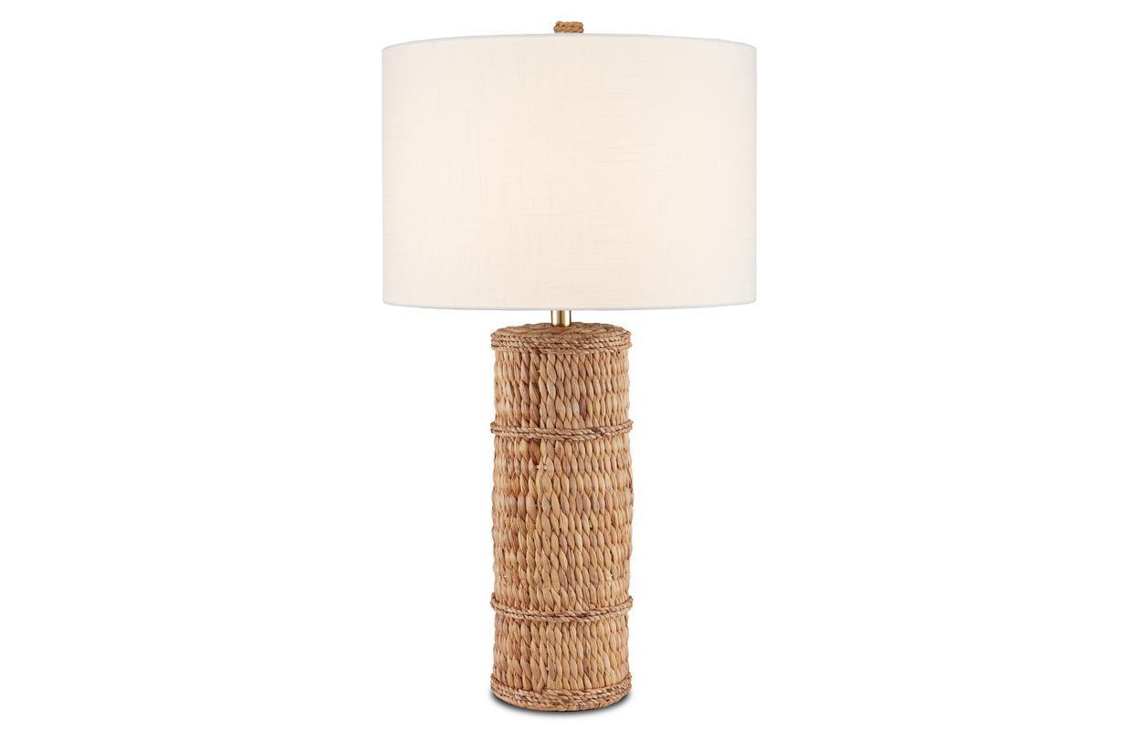 Azores Natural Table Lamp - H: 32.5" Dia: 18"