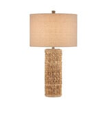 Azores Natural Table Lamp - H: 32.5" Dia: 18"