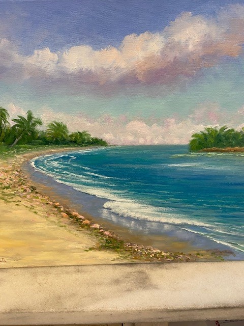 Bahamas or Bust 16" x 20" Orig. Oil