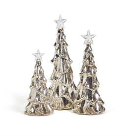 Sliver Stars Set of 3 Christmas Tree
