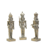 Christmas Nutcracker with Gold Leaf Accent