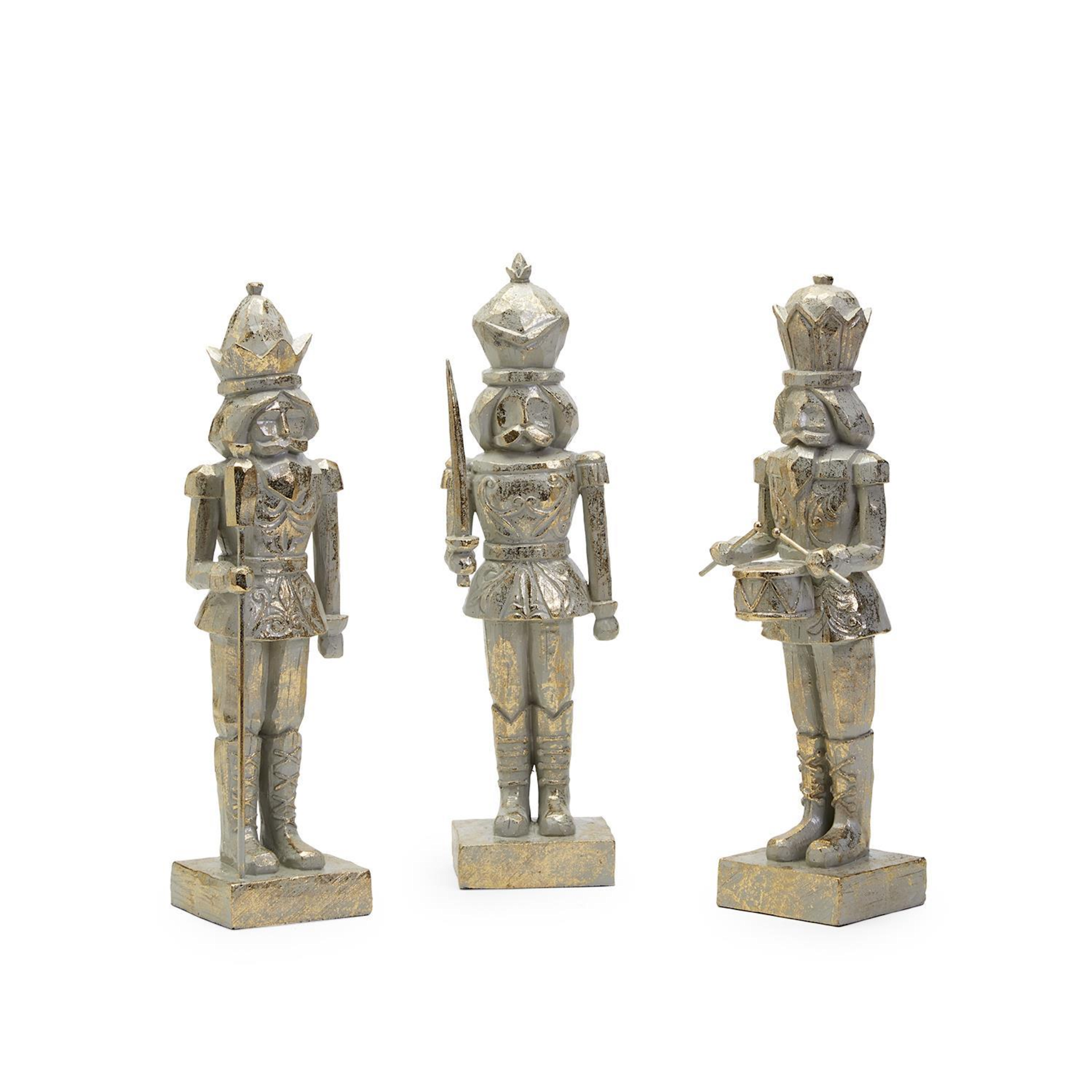 Christmas Nutcracker with Gold Leaf Accent