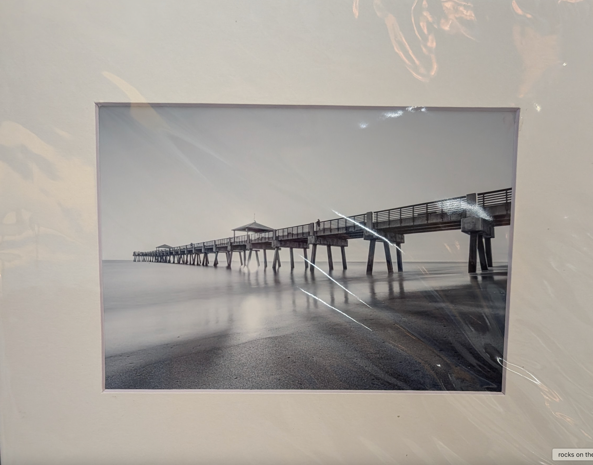 Pier in Black and White 8"x 10"
