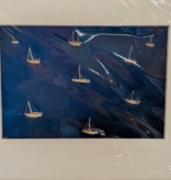 Checkered Sailboats 8" x 10"