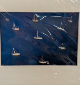 Checkered Sailboats 8" x 10"