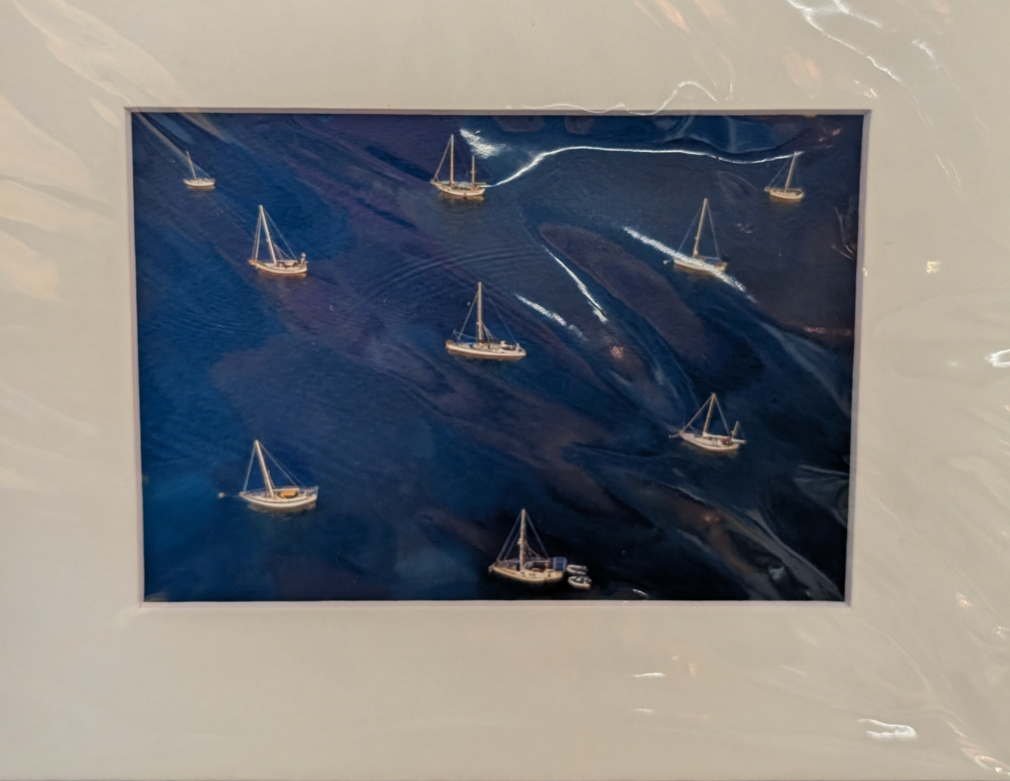 Checkered Sailboats 8" x 10"