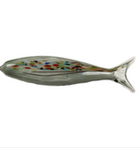 Grey Green with Multi Fish - 12"