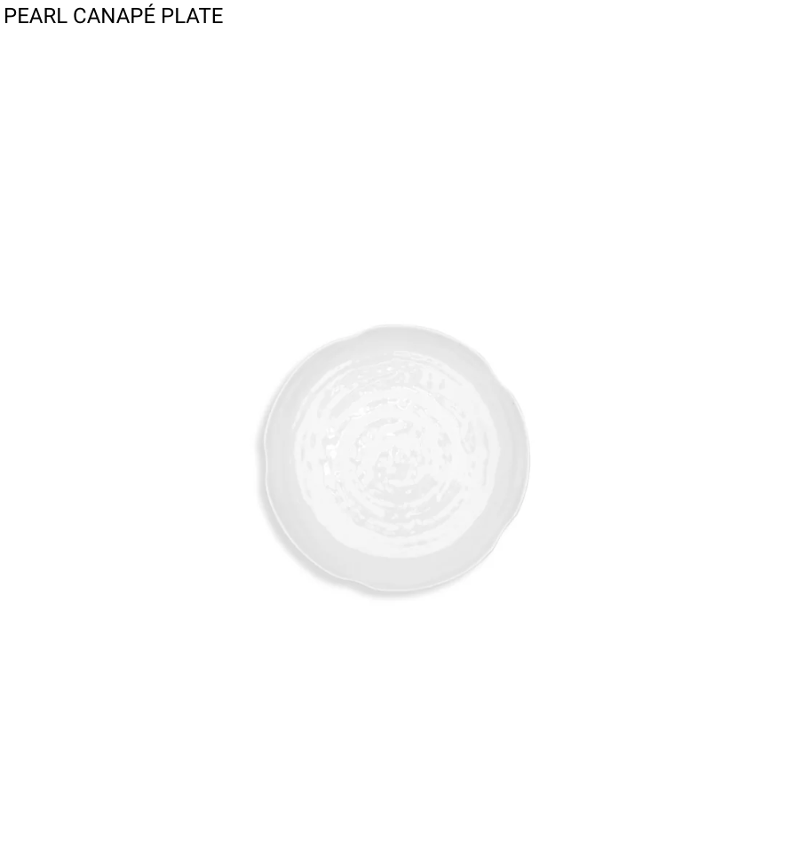 Q Home Design Pearl Canapé Plate 5.5"