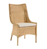 Mystic Chair - Natural Cushion Holly White W23.22 x D27.15 x H39.8"