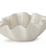 Ruffle Ceramic Bowl-Medium 5.5"H x  12"W x 12" D