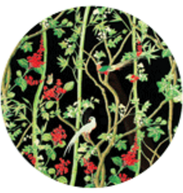 Scots Wallpaper Black Lacquered Placemat-Rd 15 "