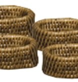 Rattan Napkin Ring Natural 4pk