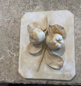 Ceramic Apple Relief  Wall Tile 10"x12"