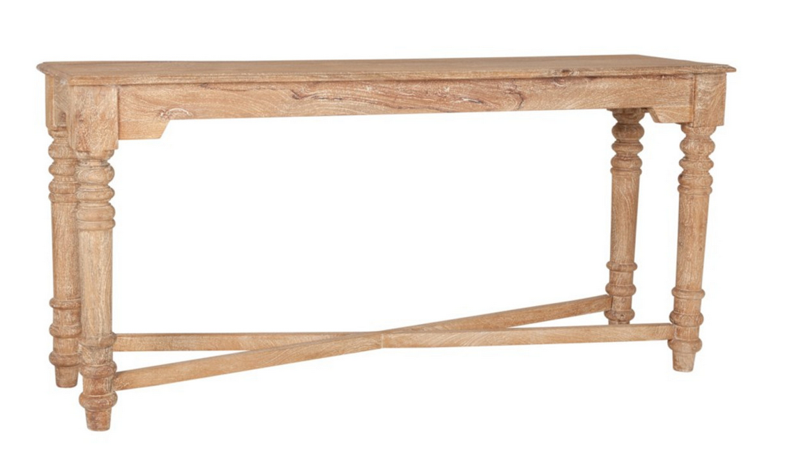 Sienna Wood Console Table 63" x18" x30"h