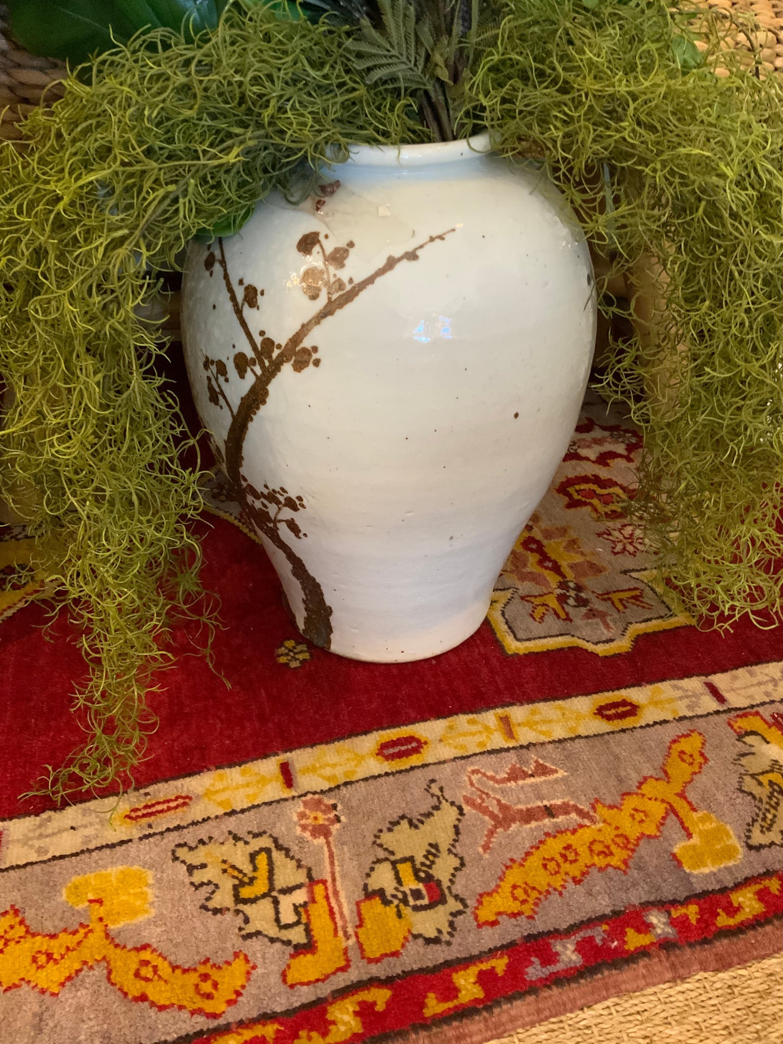Large Asian Ceramic Vase 17"