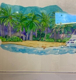Peanut Island 22x18 Orig. Watercolor