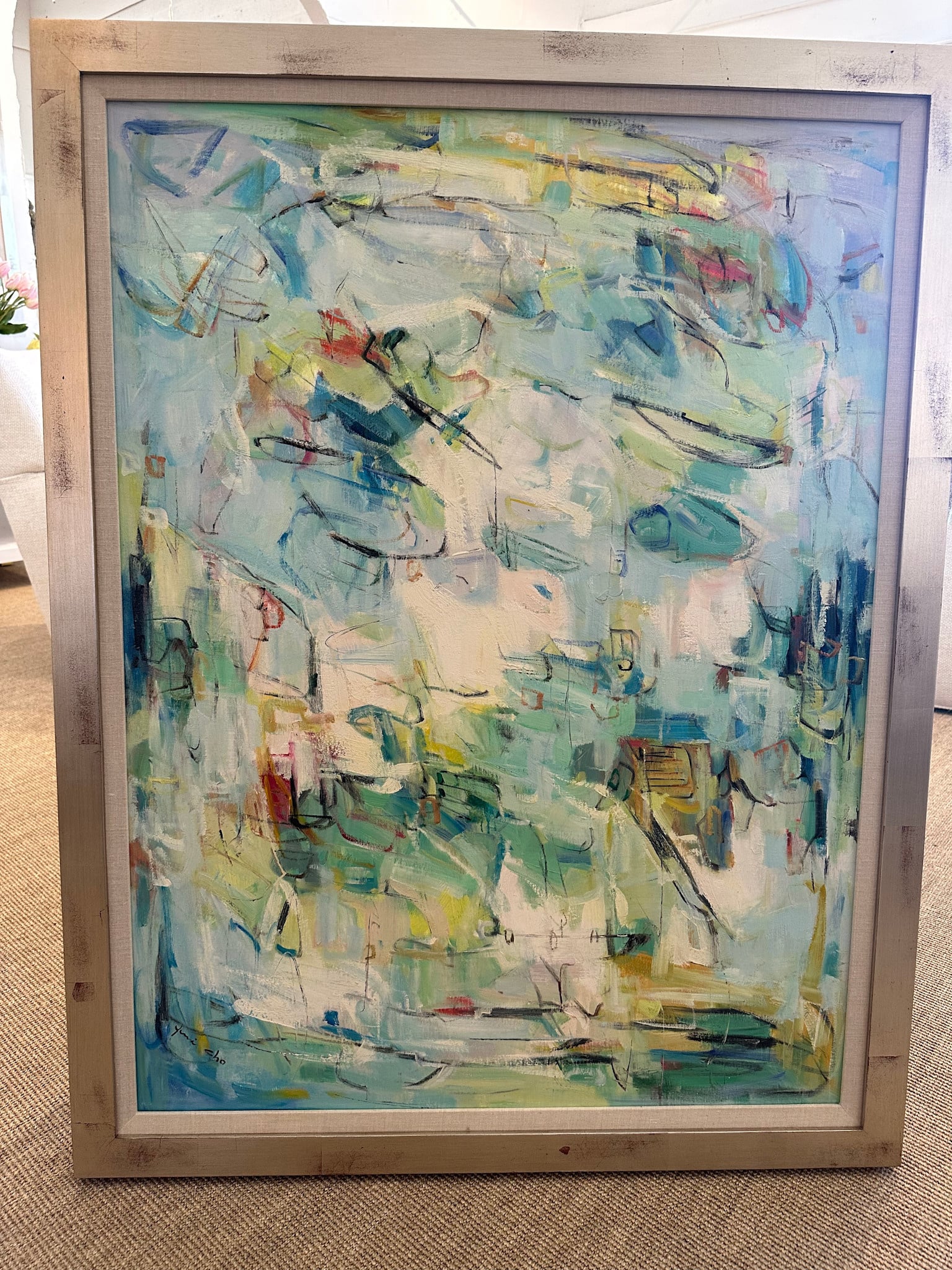 Vertical Abstract 1 40"x30"