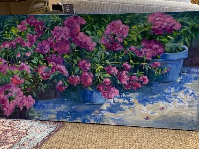 Giverny Garden  48"W x 24"H  Original