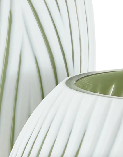 Patta White Vase 10.25"h x 7"dia