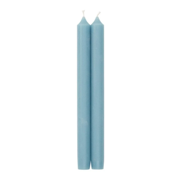 Stone Blue 10" Candle Crown Pair