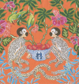 Monkeys Orange Cocktail Napkin