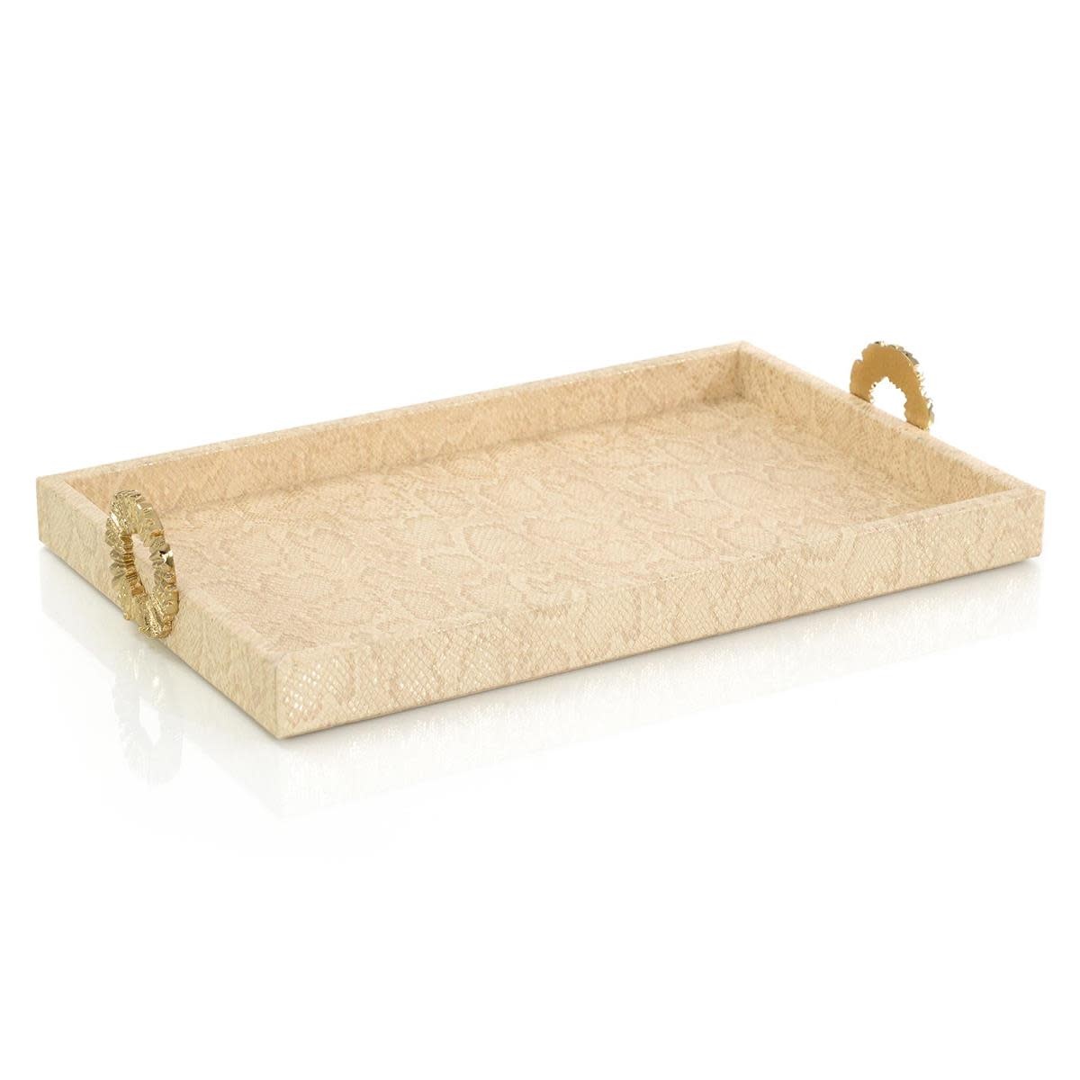 Dazzle Vegan Snakeskin Tray Small 1.5"H X 16"W X 10"D