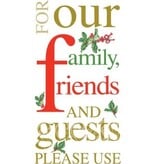 Please Use Christmas Guest Towel