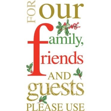 Please Use Christmas Guest Towel