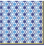 Festival of Lights Blue Cocktail Napkin