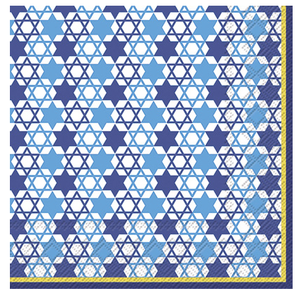 Festival of Lights Blue Cocktail Napkin