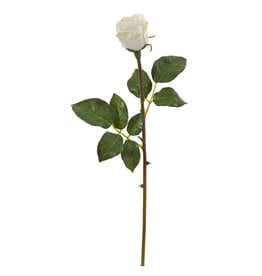 19.5” Rose Bud Bloom-White