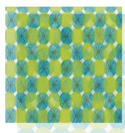 Le Moderne Paper Cocktail Napkins in Green