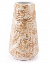 Beige Md Vase Beige W 7.9 x H 14.0 x L 7.9
