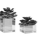 Lg Indian Lotus Sculpture 6.5x6.5x7h