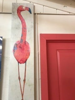 Flamingo Giclee 58.5"Lx 11.5"5