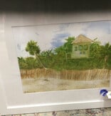 Lifeguard Stand #53 Delray Beach 18x22 Water color Print