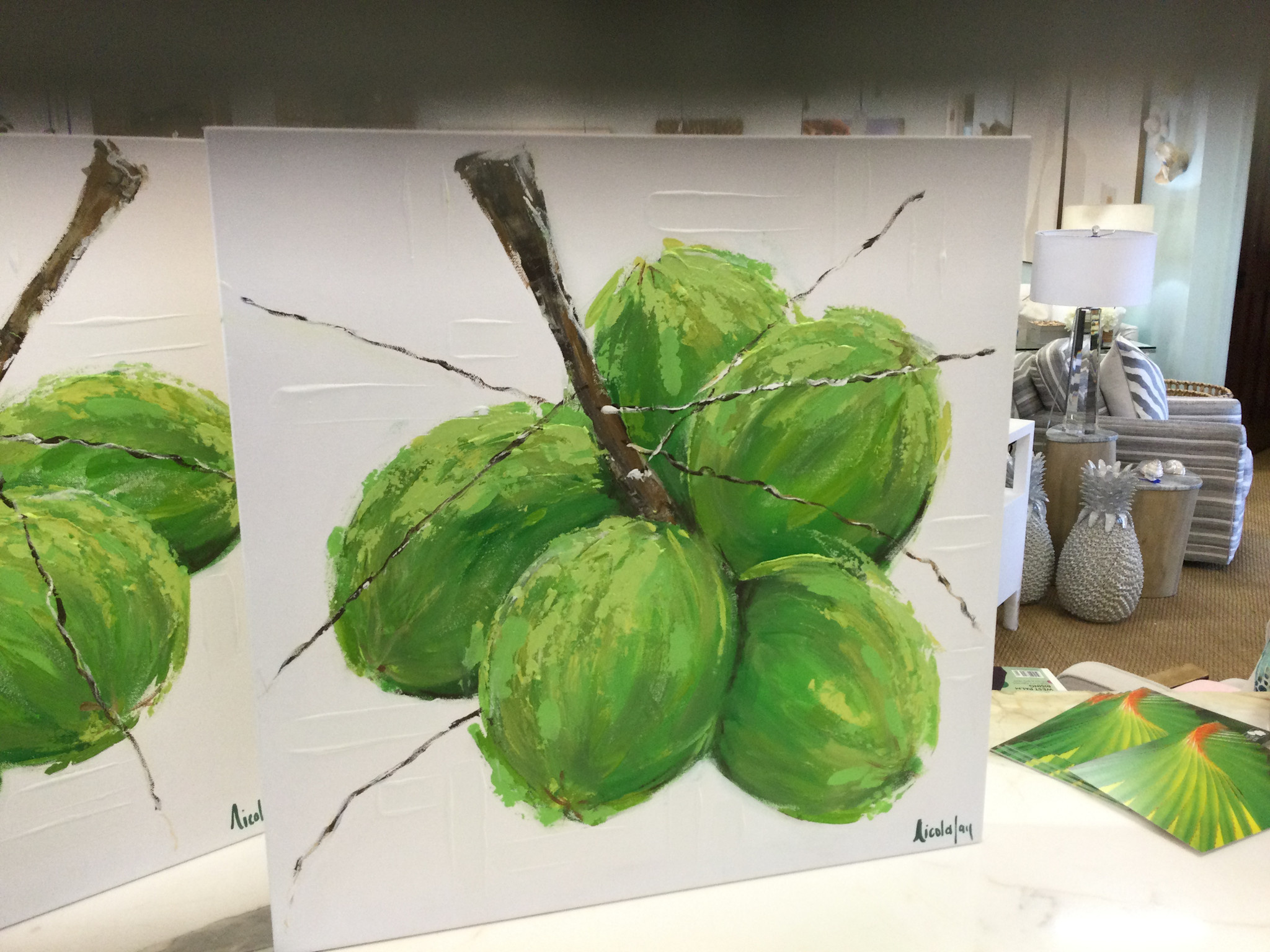 Coconuts 1 24" x 24" Orig. Acrylic