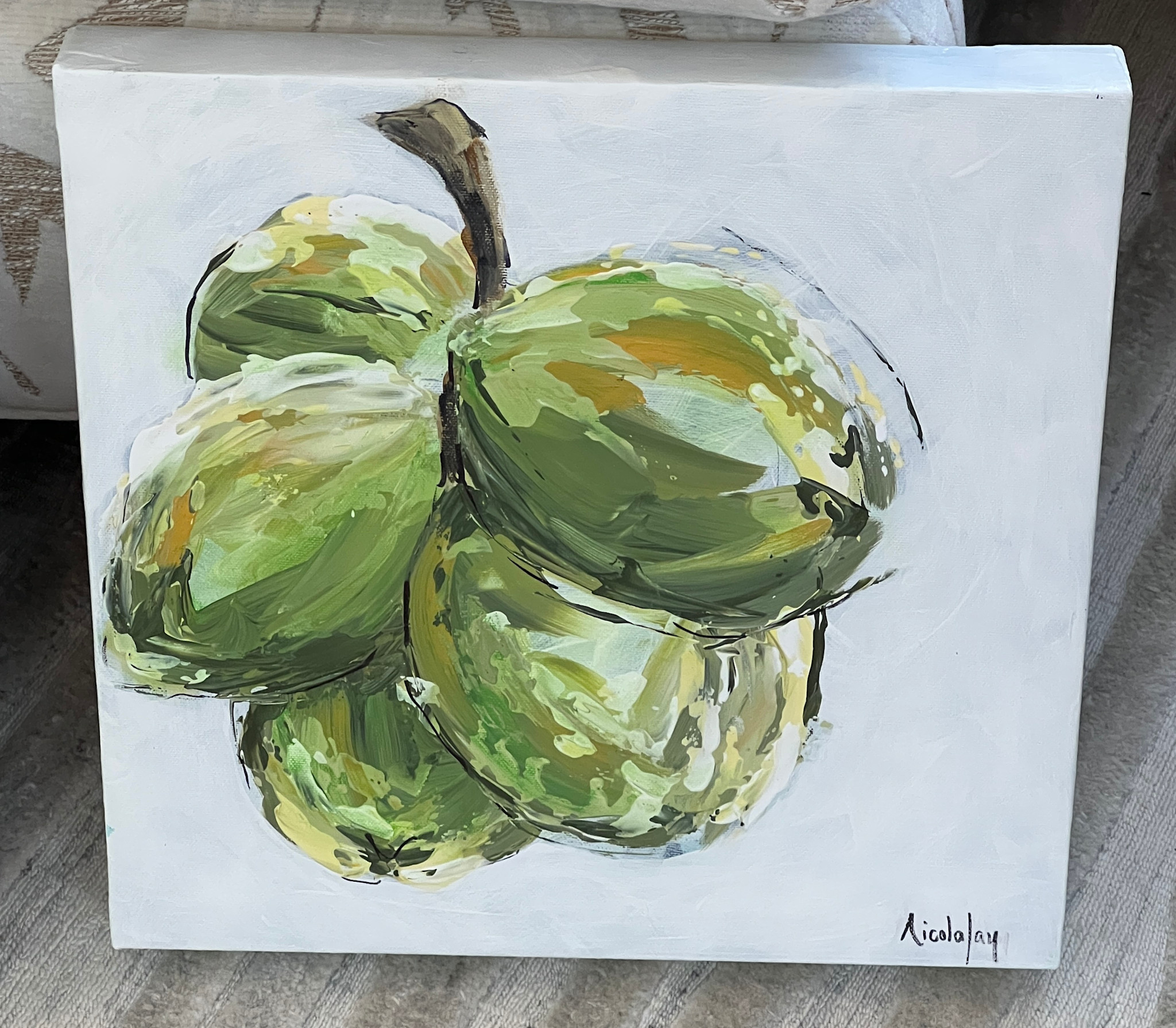 Coconuts Acrylic 2  12" x 12"