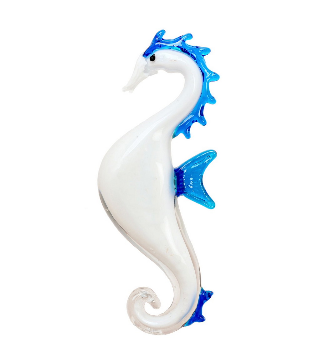 Seahorse White L:12" W:4.5"