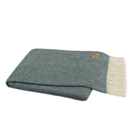 Pine Italian Herringbone Throw - 51" W x 67" L