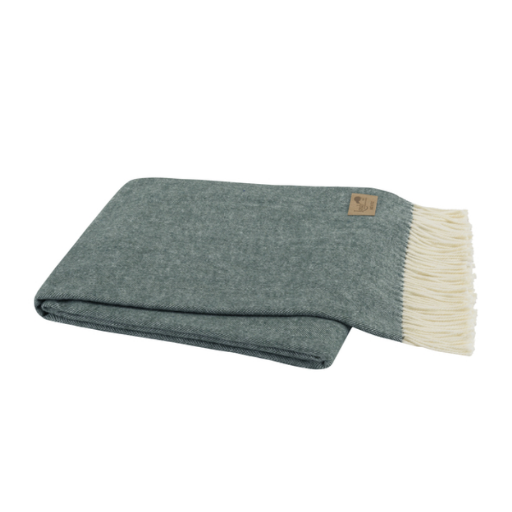 Pine Italian Herringbone Throw - 51" W x 67" L