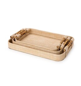 Monaco Natural Grass Tray Medium 14.4"Wx10.75"Dx2.5"H