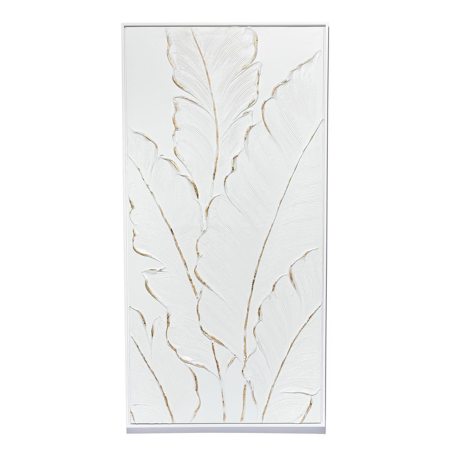 Palms White Wall  Art  2    23.5" W  x 47 .25 H