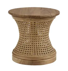 Dover Round Accent Table - Natural DIA 19.7 x H19.3"