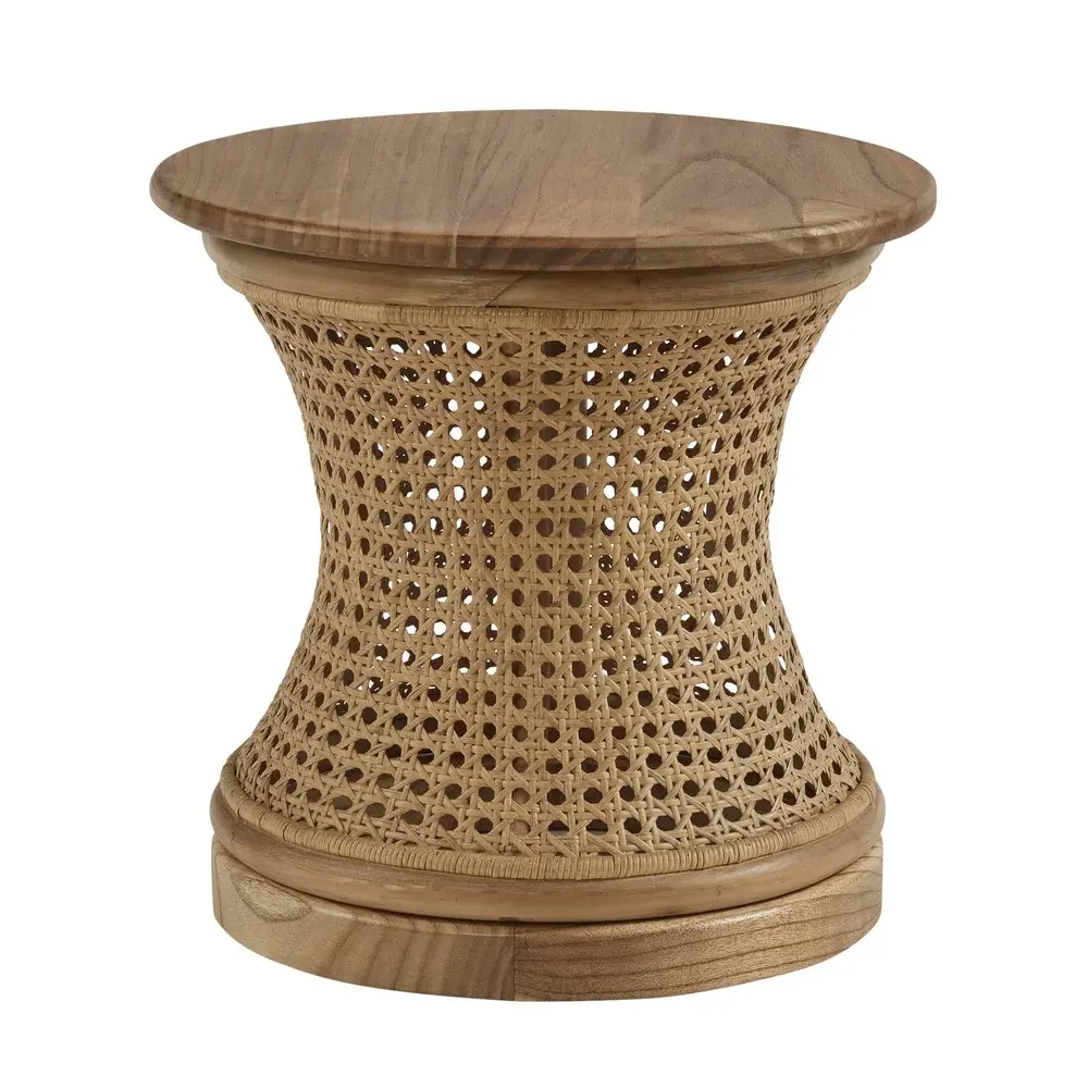 Dover Round Accent Table - Natural DIA 19.7 x H19.3"