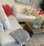 Sectional Sofa in Boomer White 122" x 87"