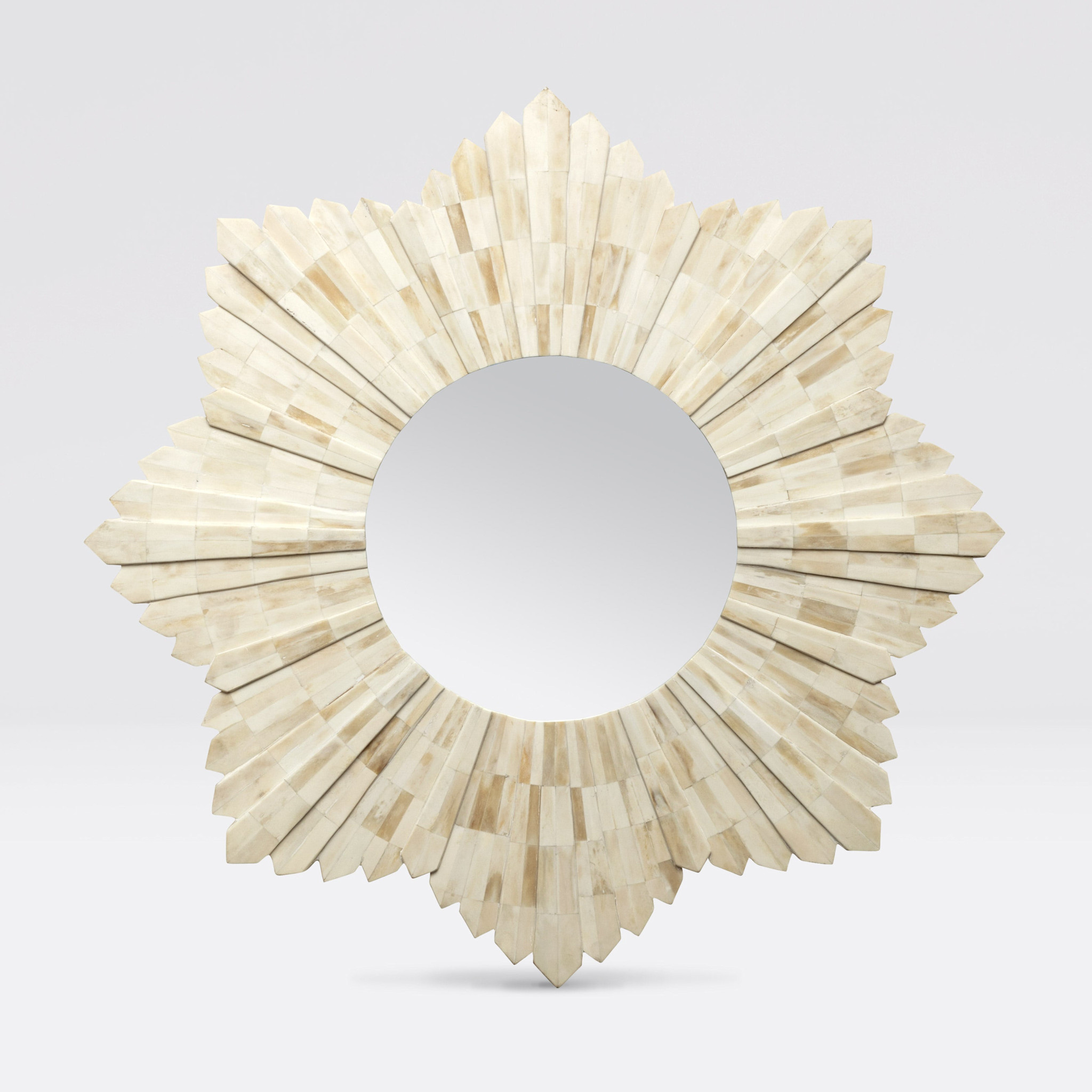 Marlow Mirror Natural Bone 34"D