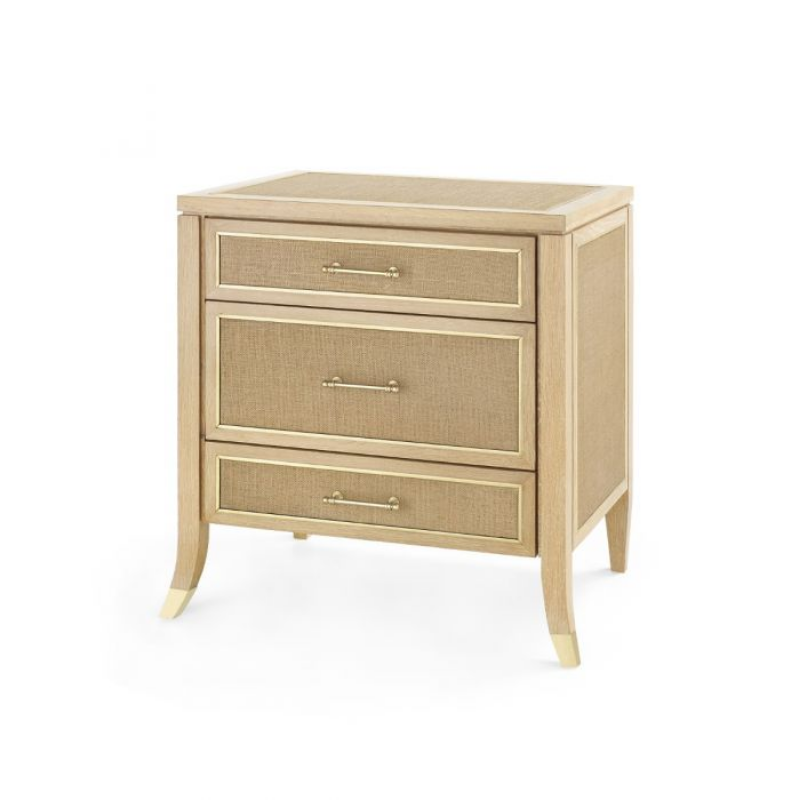 Paulina 3-Drawer Side Table - 24"W x 19"D x 26"H
