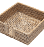 Luncheon White Rattan Holder