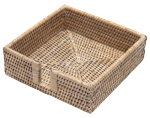 Luncheon White Rattan Holder